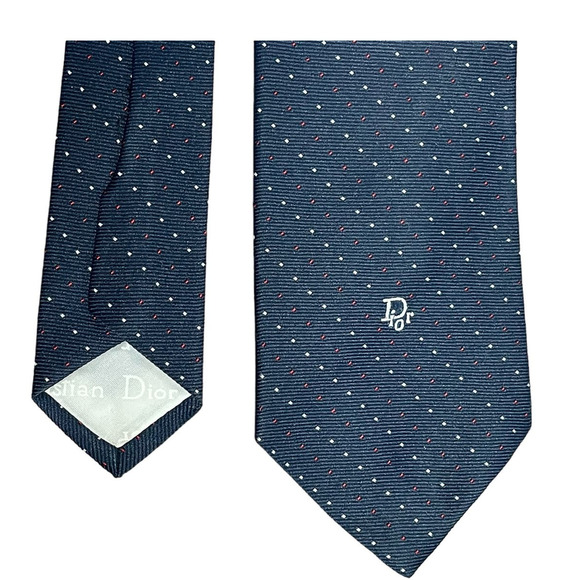 Lot of 2 Men's Vintage Ties Christian Dior and Givenchy Office Business Workwear - Picture 3 of 7